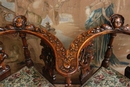Renaissance style Arm chair in Walnut, France 19th century