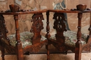 Renaissance style Arm chair in Walnut, France 19th century