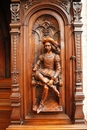 Renaissance style Cabinet in Walnut, France 19th century