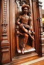 Renaissance style Cabinet in Walnut, France 19th century