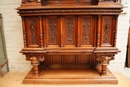 Renaissance style Cabinet in Walnut, France 19th century
