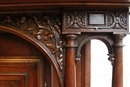 Renaissance style Cabinet in Walnut, France 19th century