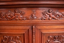 Renaissance style Cabinet in Walnut, France 19th century