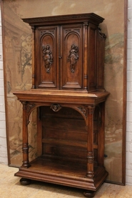 Walnut renaissance credenza