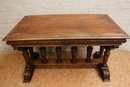 Renaissance style Desk in Walnut, France 19th century