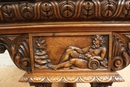 Renaissance style Desk in Walnut, France 19th century