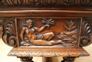 Renaissance style Desk in Walnut, France 19th century