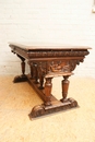 Renaissance style Desk in Walnut, France 19th century