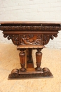 Renaissance style Desk in Walnut, France 19th century