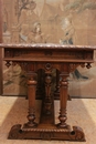 Renaissance style Desk table in Walnut, France 19th century