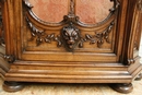Renaissance style Display cabinet in Walnut, France 19th century