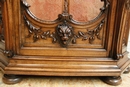 Renaissance style Display cabinet in Walnut, France 19th century