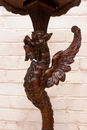 Renaissance style Pedestal in Walnut, France 19th century