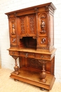 Renaissance style Cabinet in Walnut, France 19th century