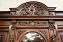 Renaissance style Hall tree  in Walnut, France 19th century