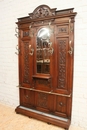 Renaissance style Hall tree  in Walnut, France 19th century