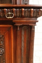 Renaissance style Display cabinet in Walnut, France 19th century