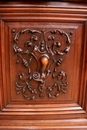 Renaissance style Cabinet in Walnut, France 19th century