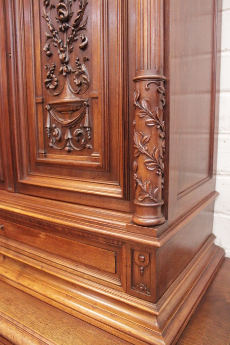 Walnut renaissance style cabinet