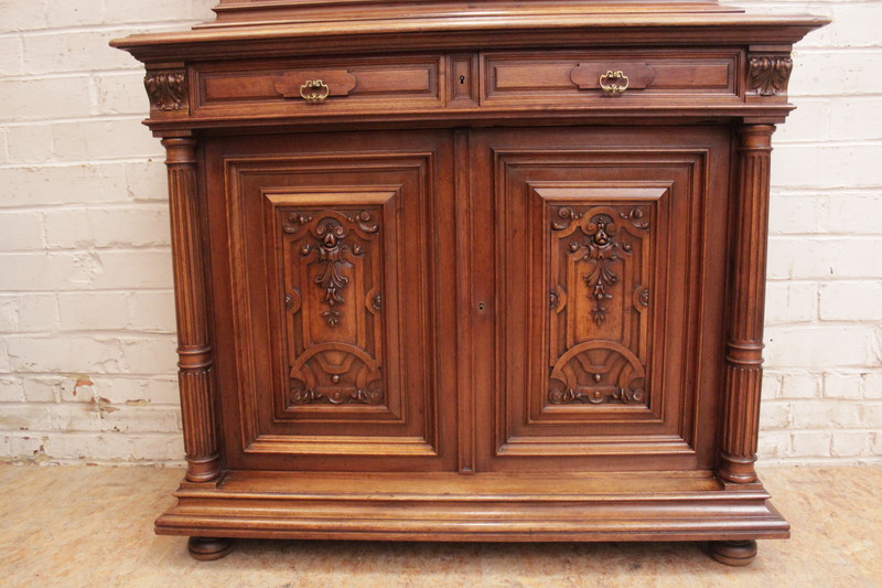 Walnut renaissance style cabinet