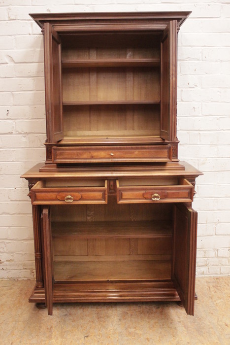 Walnut renaissance style cabinet