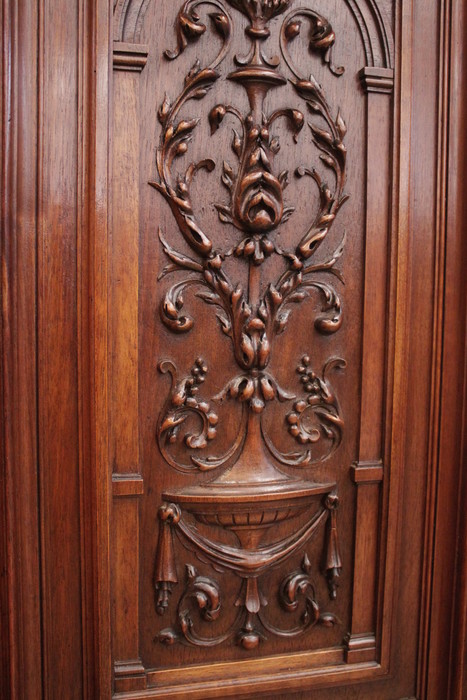 Walnut renaissance style cabinet