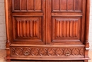 Gothic style Armoire in Walnut, France 19th century